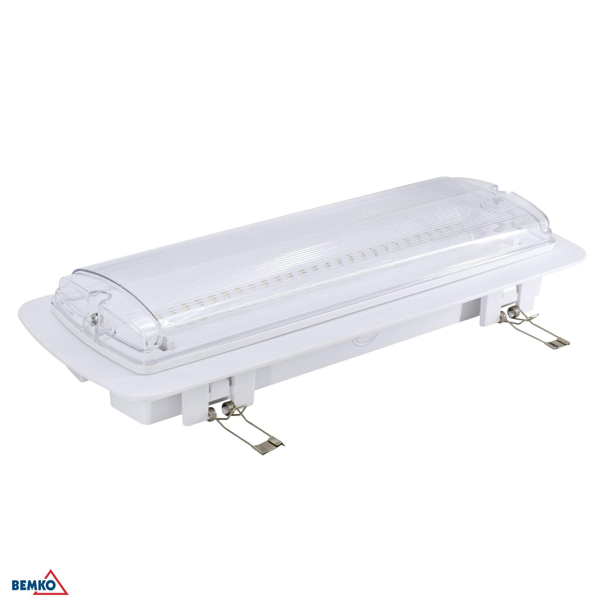 3,5W LED paviršinis evakuacinis šviestuvas GALER, baltas, 6500K, IP65, 3h veikimas autonominiu režimu, su piktogramų rinkiniu - Image 2