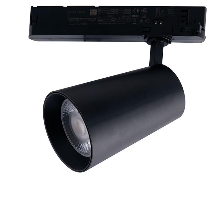 30W LED trifazis bėginis šviestuvas KONE, juodas, 4000K