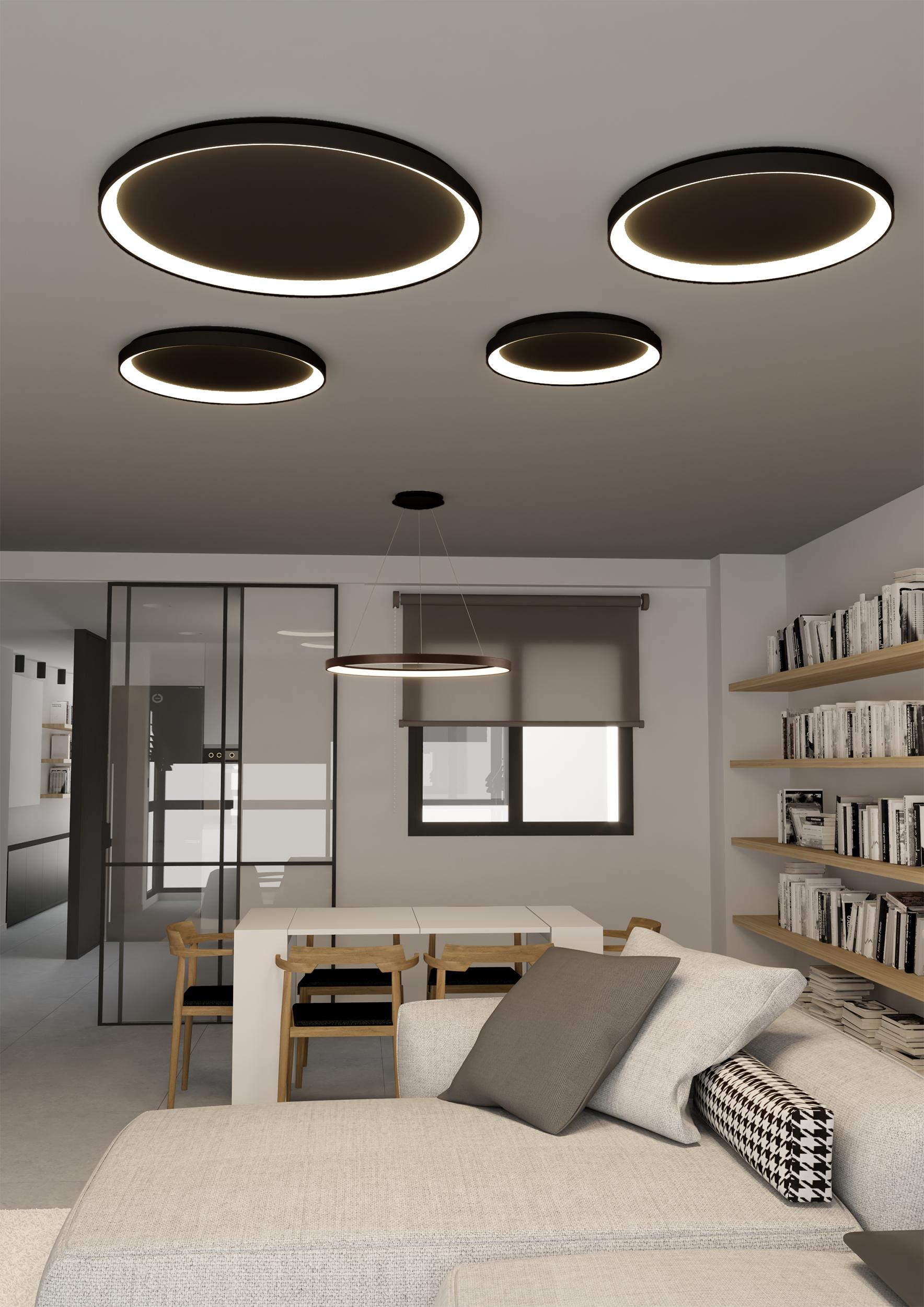 33W LED lubinis šviestuvas GRACE, juodas, 2700/3000/4000K, dimeriuojamas, P3848072NDP - Image 2