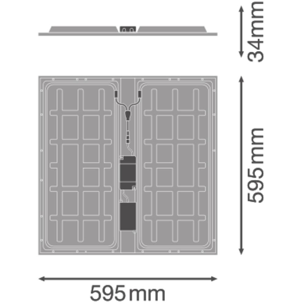 36W / 31W / 26W / 22W LED panelė PANEL PROTECT, 4000K - Image 2