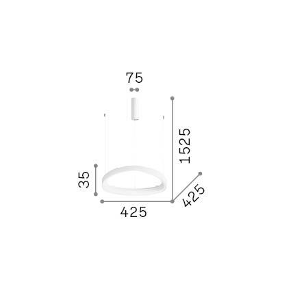 36W LED pakabinamas šviestuvas GEMINI, žalvario sp., 2700K, 341545 - Image 2