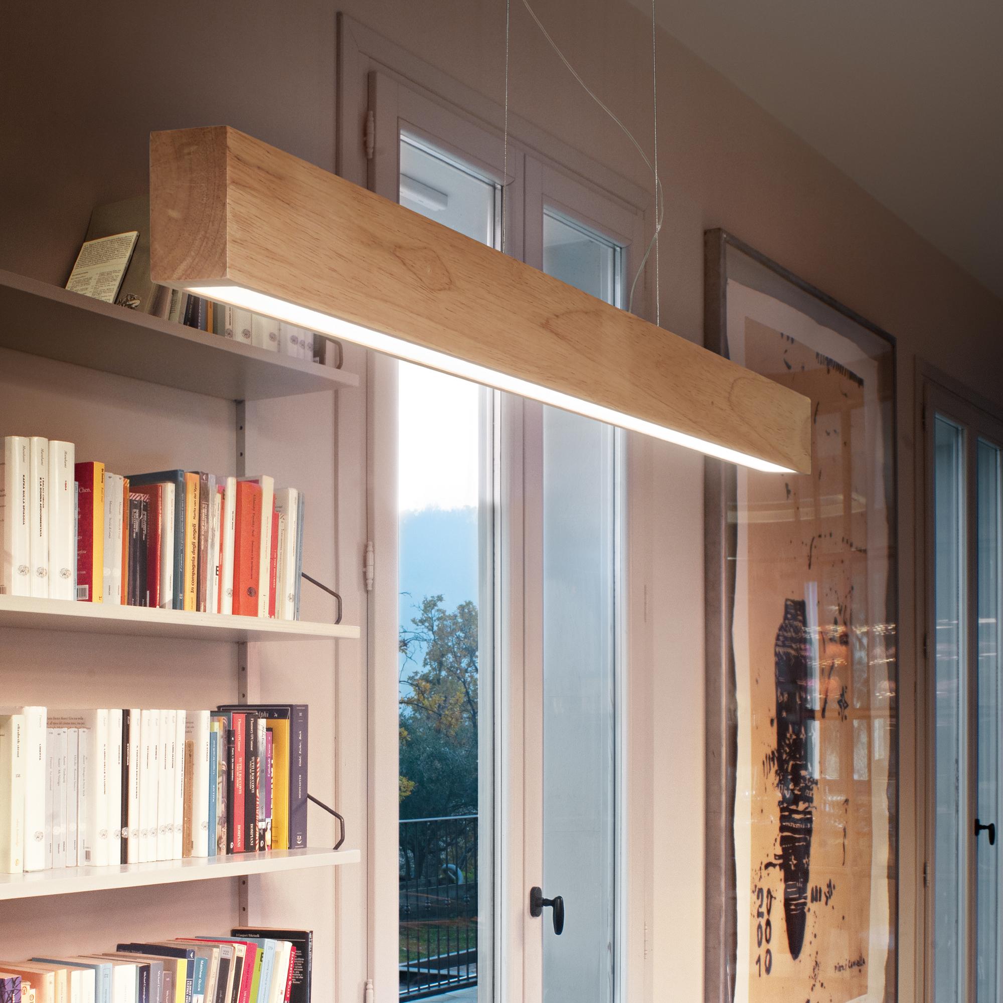 32W LED pakabinamas linijinis šviestuvas CRAFT, medžio sp., 3000K, 284460 - Image 2