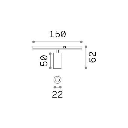 3W LED akcentinis šviestuvas į magnetinės sistemos STICK bėgelį, juodas, 2700K, dimeriuojamas, 345048 - Image 2