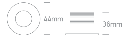 3W LED įleidžiamas šviestuvas, baltas, 3000K, dimeriuojamas, 10103LB/W/W - Image 2