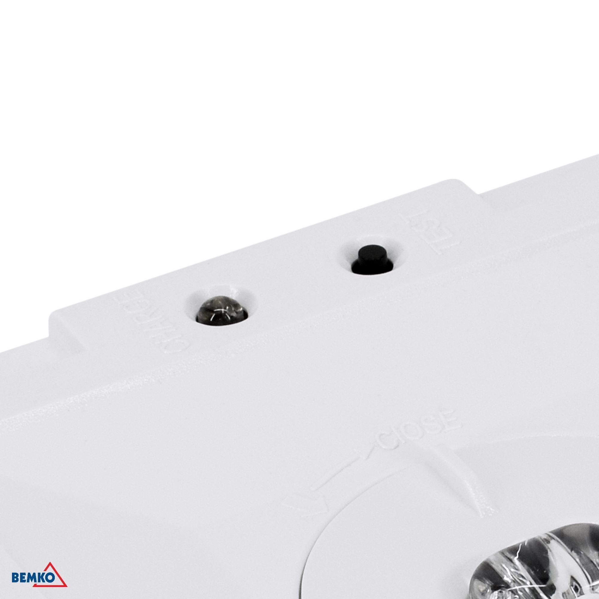 3W LED paviršinis avarinis šviestuvas SKALER, baltas, 6000K, IP40, 3h veikimas autonominiu režimu, 145°/55° - Image 3