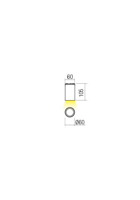 3W LED paviršinis lauko šviestuvas RAM, tamsiai rudas, 3000K, IP65, 90083 - Image 2