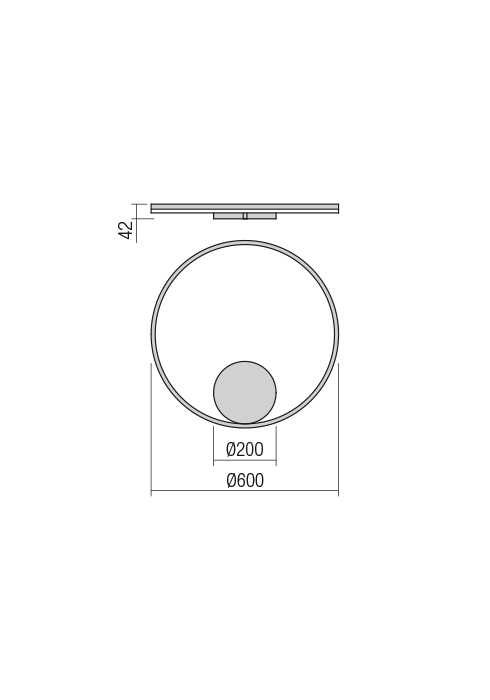44W LED paviršinis šviestuvas ORBIT, baltas, 4000K, dimeriuojamas, 01-1906-TRIAC - Image 3