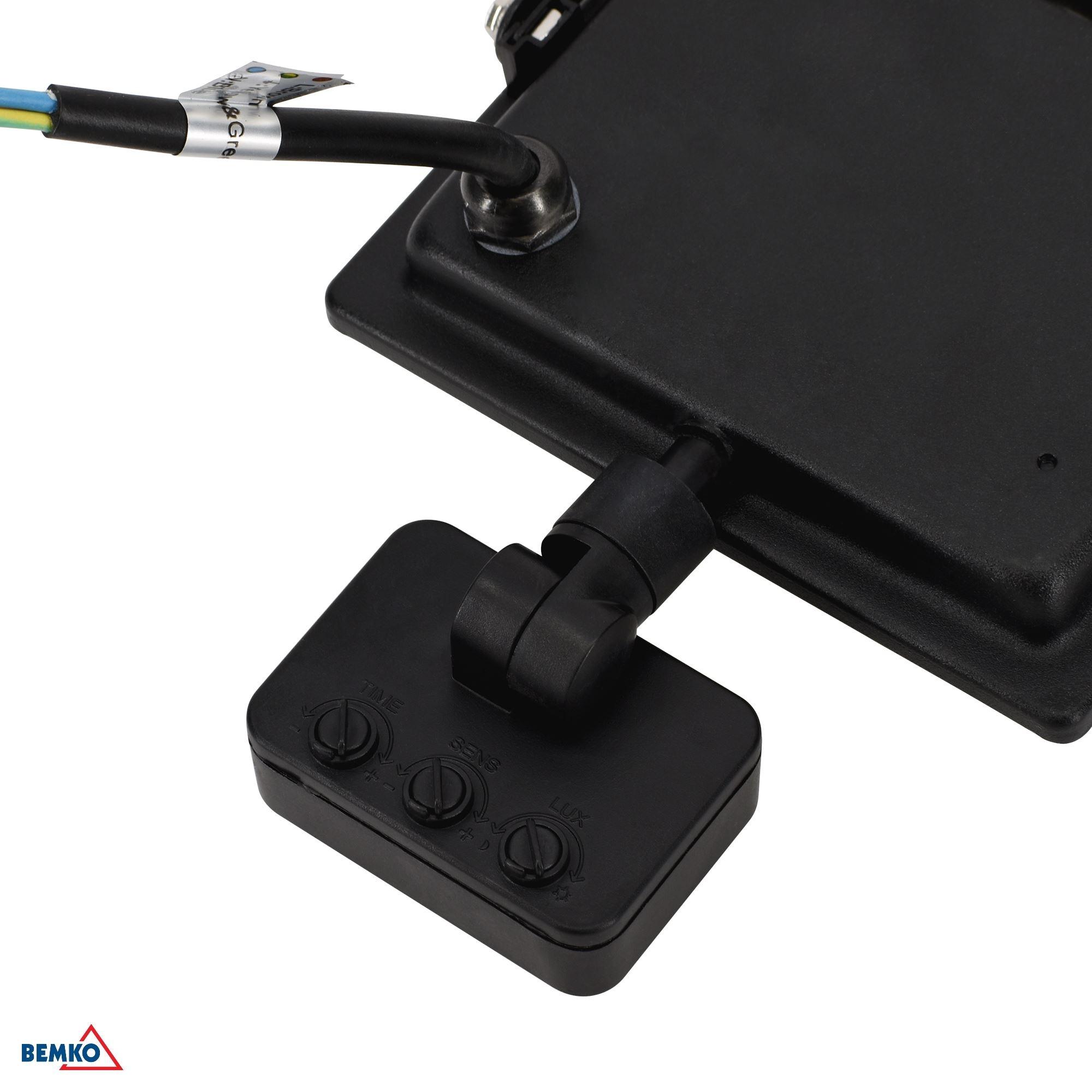 50W LED prožektorius su judesio davikliu KASTEL, juodas, 4000K, IP65, 120° - Image 2