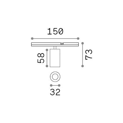 5W LED akcentinis šviestuvas į magnetinės sistemos STICK bėgelį, juodas, 2700K, dimeriuojamas, 345055 - Image 2