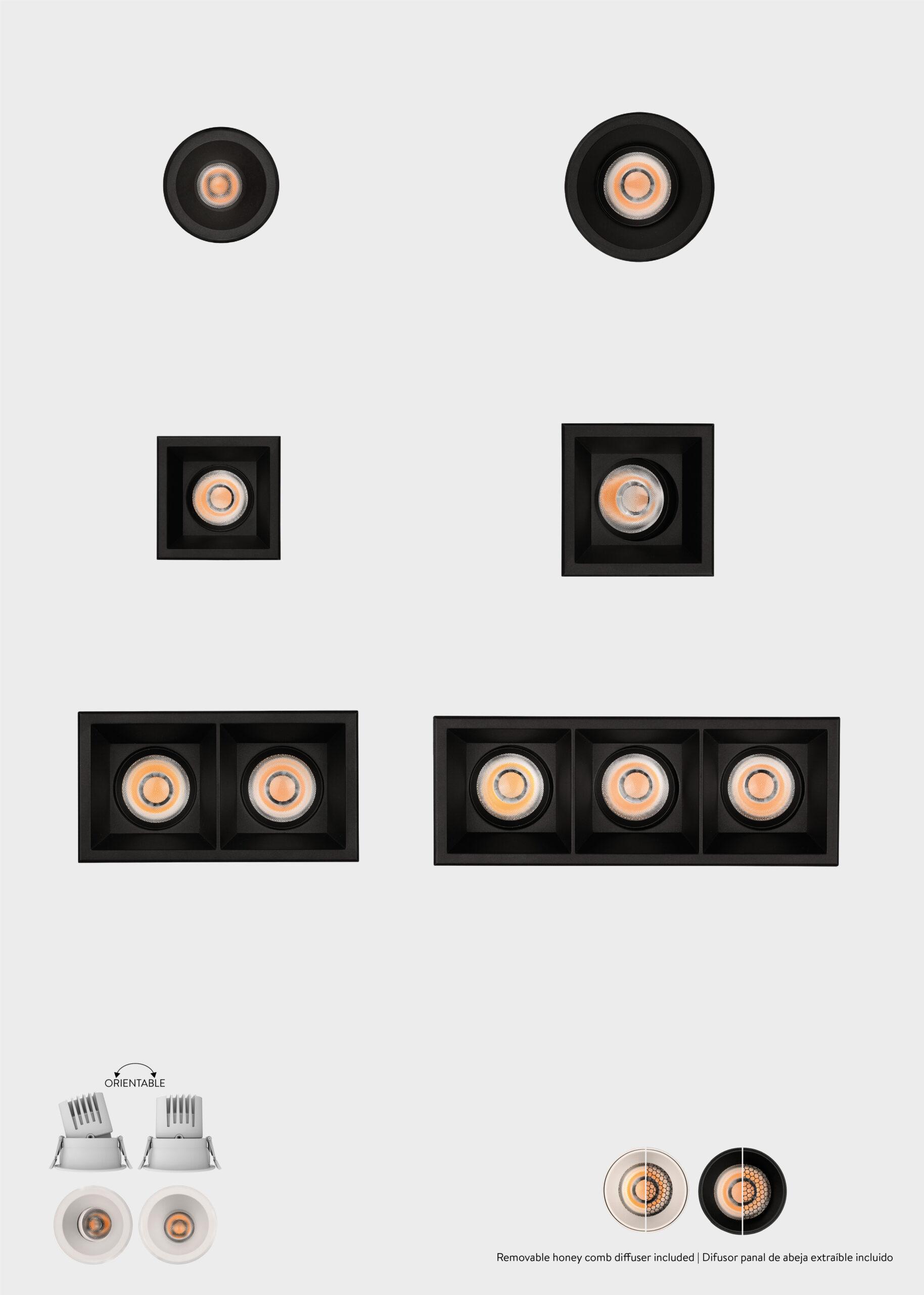 5W LED įleidžiamas šviestuvas MOVE, juodas, 2700/3000K, IP44, E3984070N - Image 2