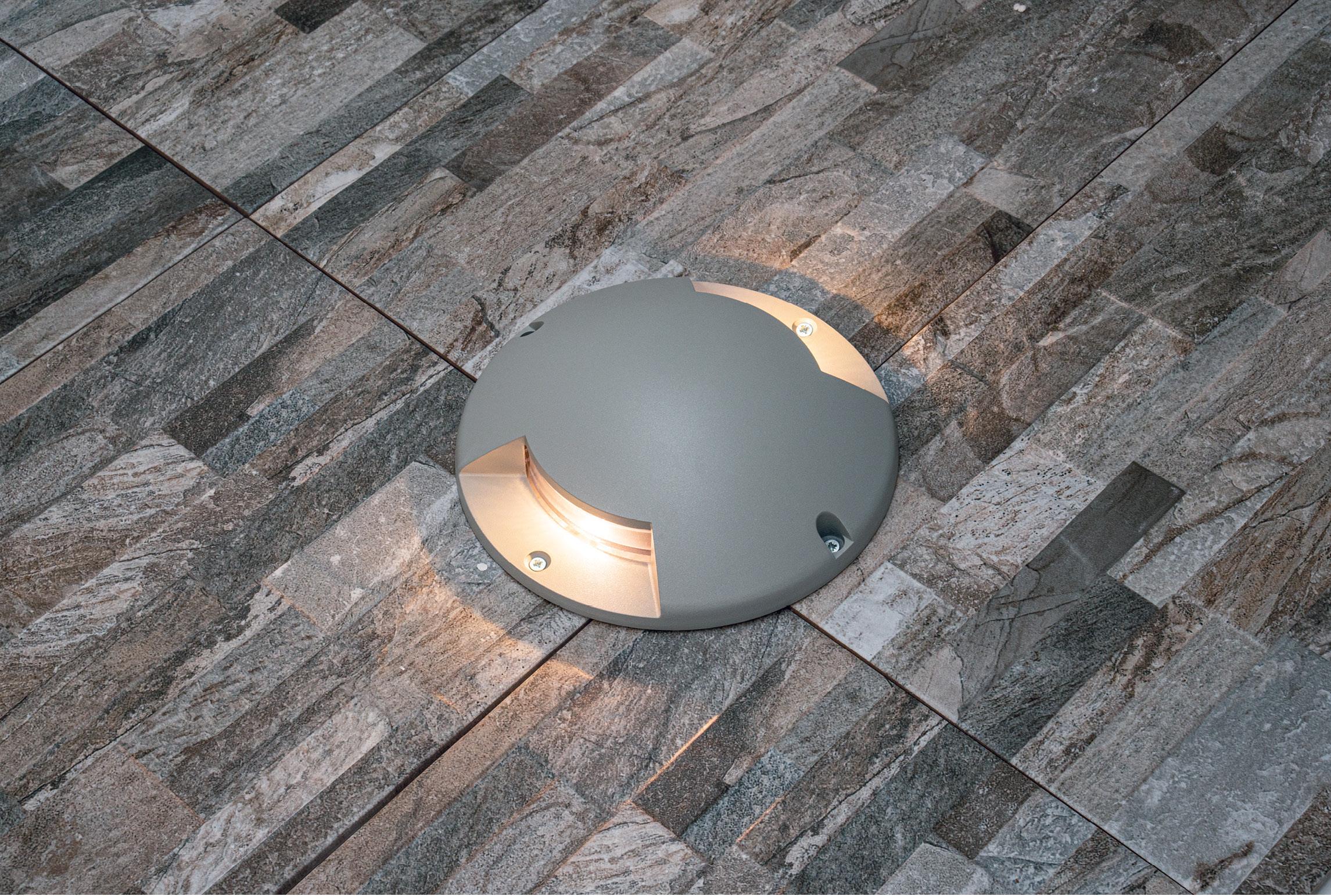 5W LED paviršinio montavimo grindinio šviestuvas, pilkas, 3000K, IP67, E462 - Image 2