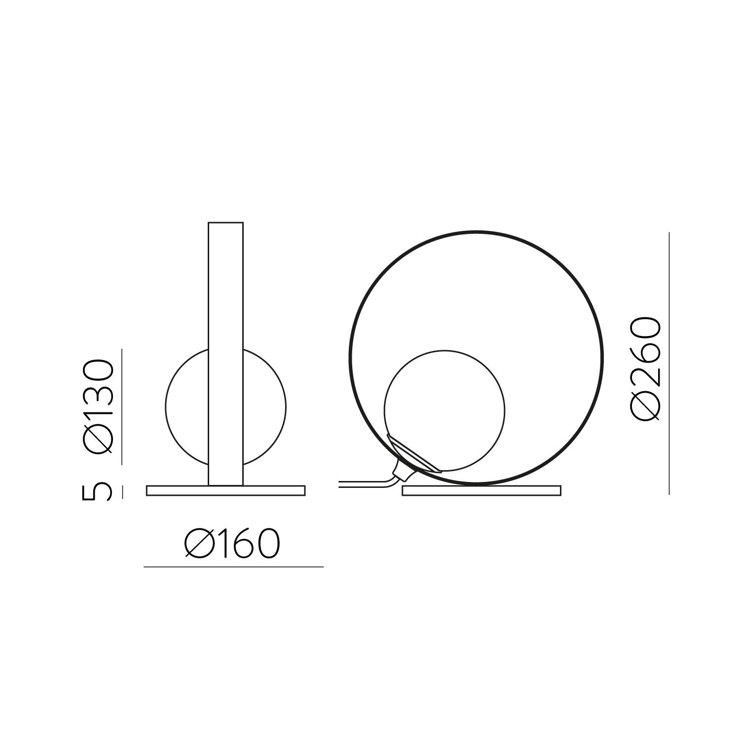 5W LED stalo šviestuvas HALO, aukso/baltos sp., 2700/3000K, S3815170O - Image 3