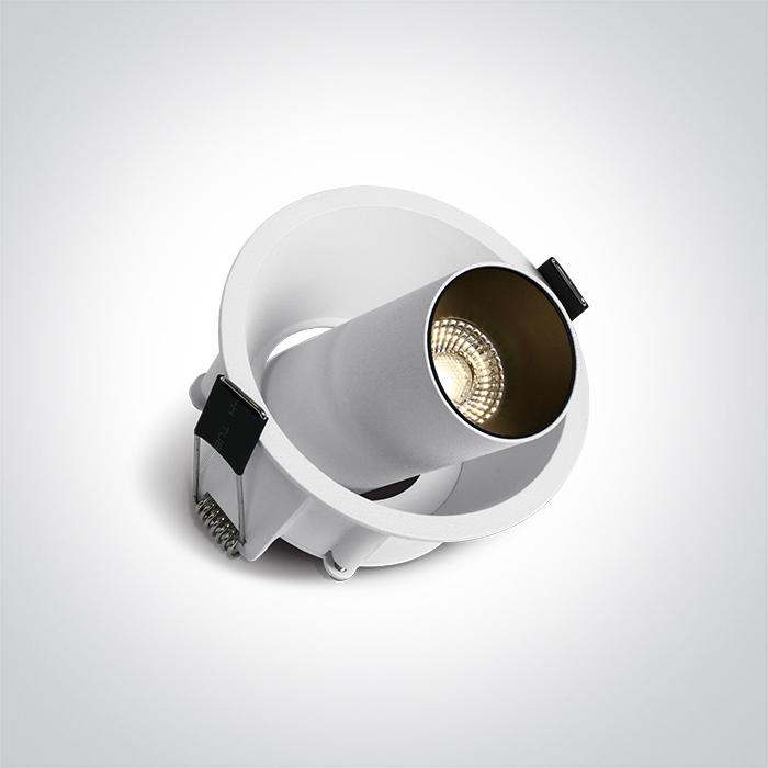 6,5W LED įleidžiamas, pakreipiamas šviestuvas, baltas, 3000/3500/4000K, dimeriuojamas, 11107C/W/V - Image 3
