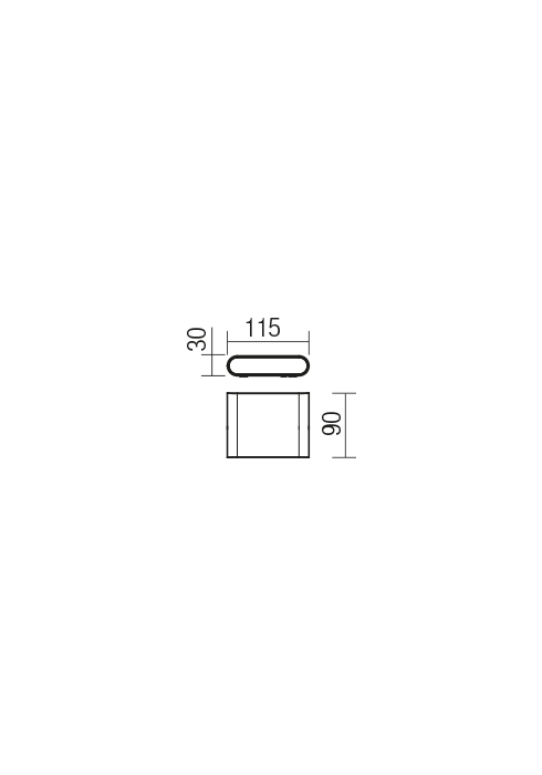 6,5W LED sieninis lauko šviestuvas POCKET, tamsiai rudas, 3000K, IP54, 9053 - Image 3