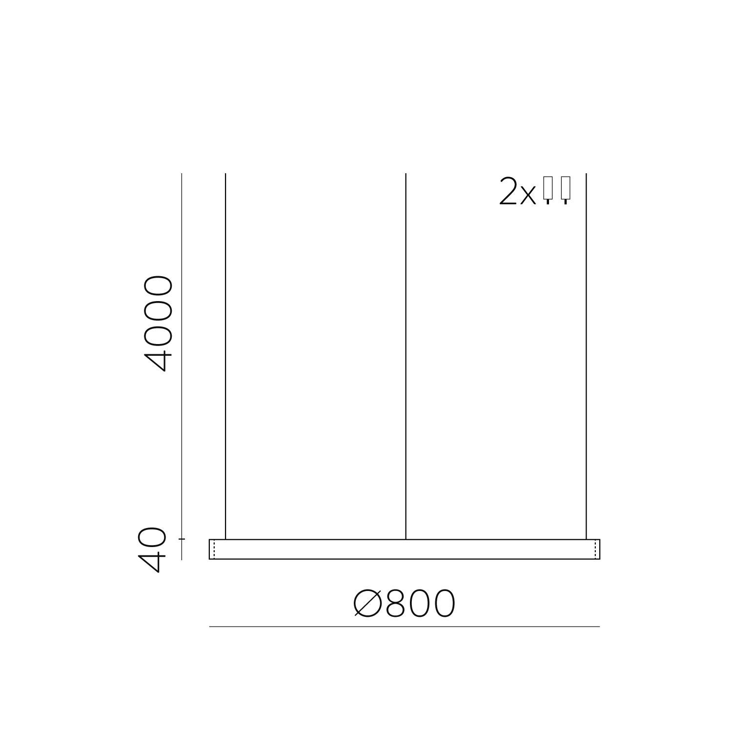 65W LED pakabinamas šviestuvas - modulis LOOP, baltas, 2700/3000K, C3997170B - Image 3