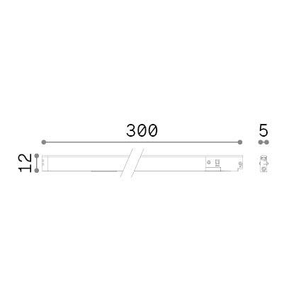 6W LED linijinės sistemos šviestuvas DEVA, juodas, 3000K, 332949 - Image 2