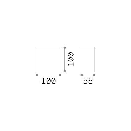 6W LED sieninis fasado šviestuvas SNOW, baltas, 4000K, IP65, 326221 - Image 2