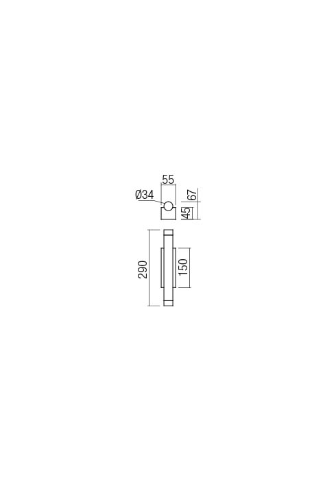 8W LED sieninis šviestuvas MADISON, vario sp., 3000K, 01-2031 - Image 2