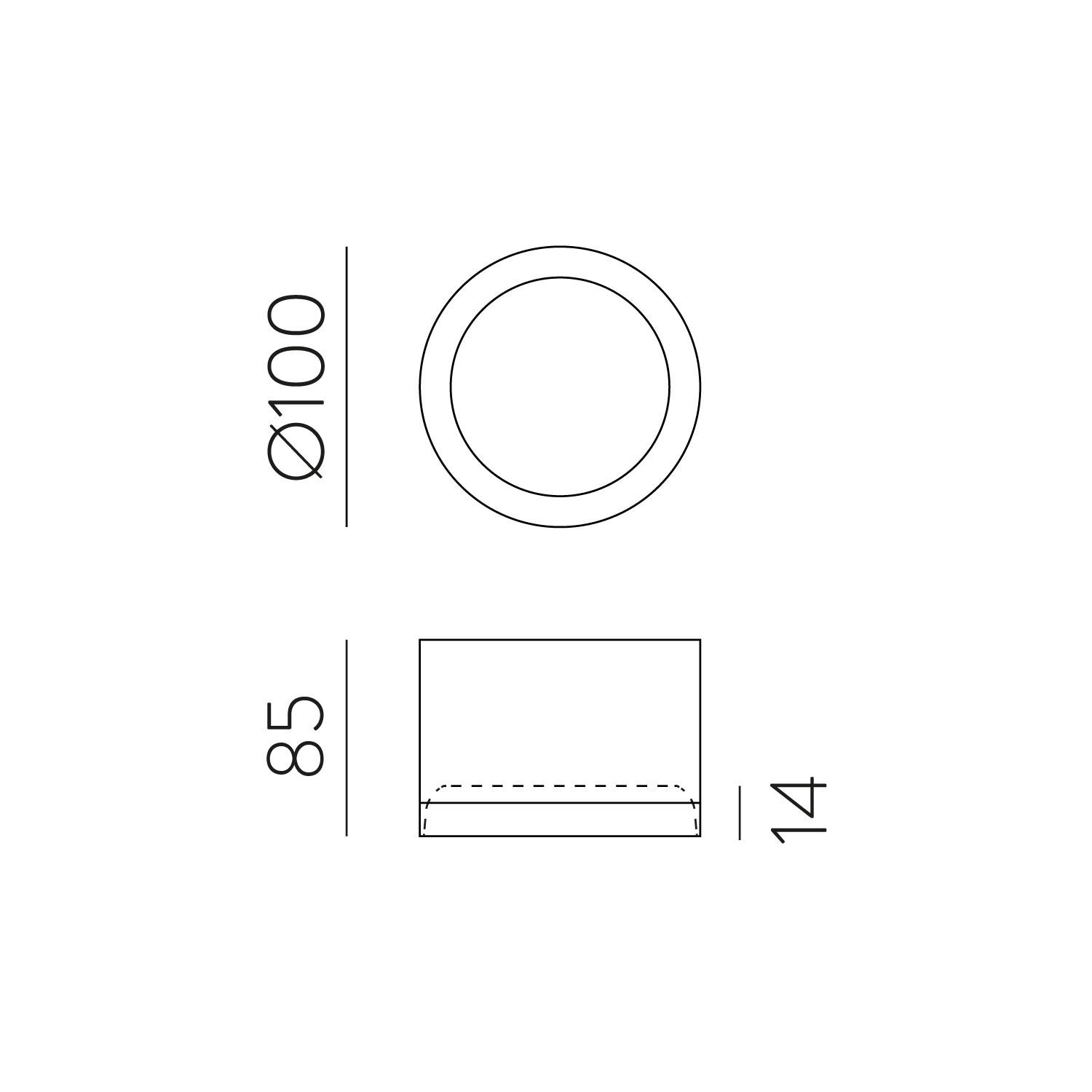 9W LED lubinis šviestuvas TECH, baltas, 3000/4000K, dimeriuojamas, IP44, P3987070BDP - Image 3