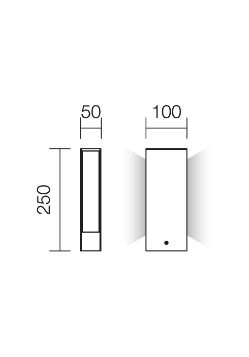 9W LED pastatomas lauko šviestuvas TWIN, tamsiai pilkas, 3000K, IP65, 9462 - Image 3