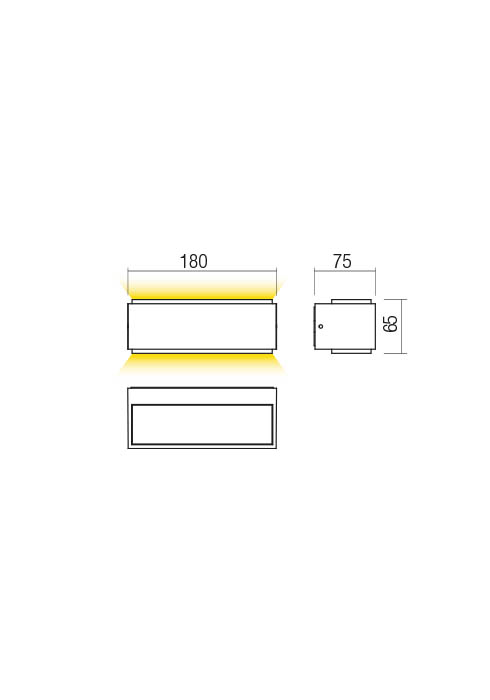 9W LED sieninis lauko šviestuvas DASH, tamsiai rudas, 3000K, IP65, 90403 - Image 3