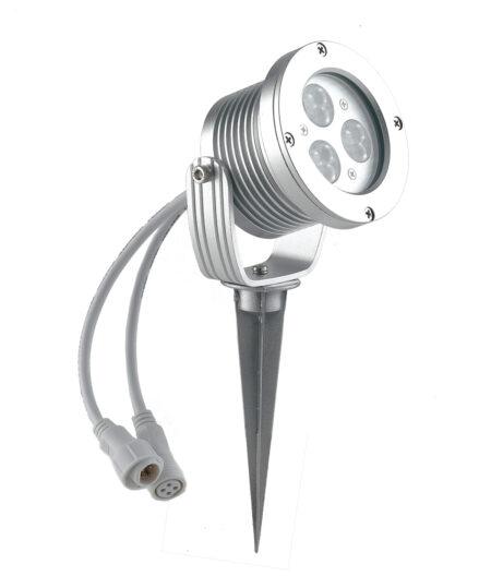 9x1W LED prožektorius IRIDE, sidabro sp., 6000K, dimeriuojamas, IP65
