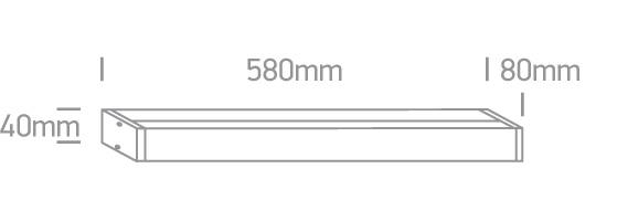 23W LED veidrodžio šviestuvas, chromo sp., 3000/4000/5000K, IP44, 38114EL/V - Image 2