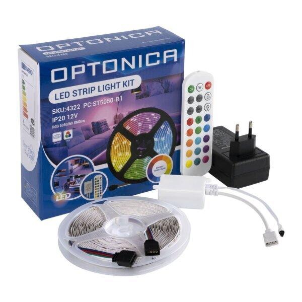 36W RGB LED juostos komplektas- adapteris+IR valdiklis+nuotolinio valdymo pultas, 60LEDS - Image 2