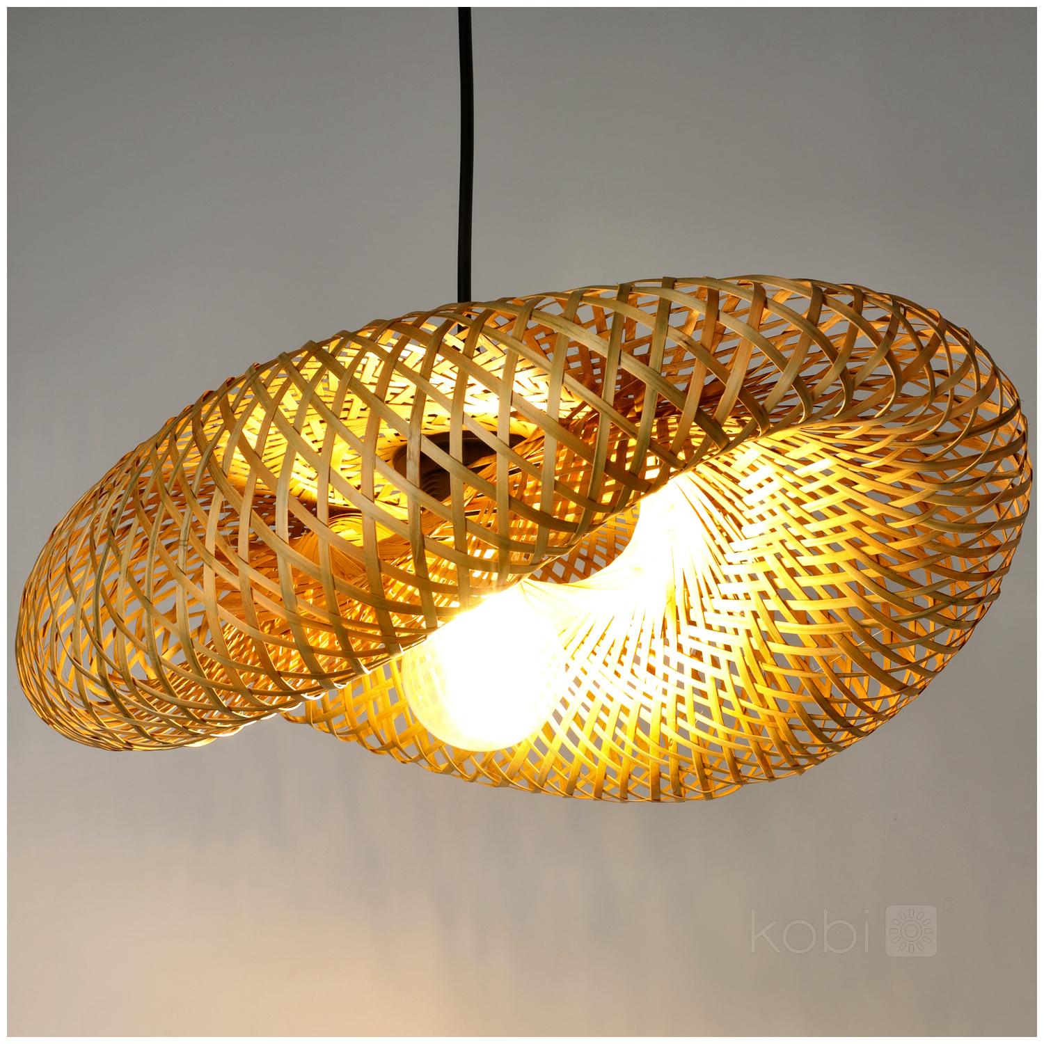 Pakabinamas šviestuvas BOHO BRUGIA S, E27, medžio sp. - Image 3