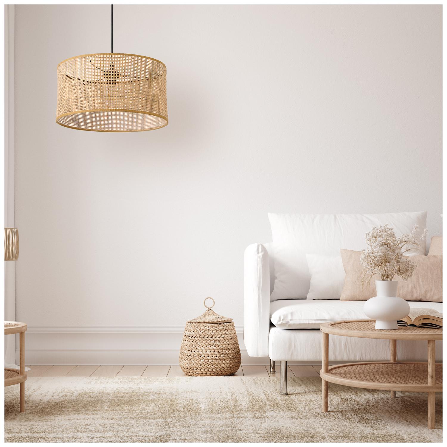 Pakabinamas šviestuvas BOHO RENNI N, E27, medžio sp. - Image 2