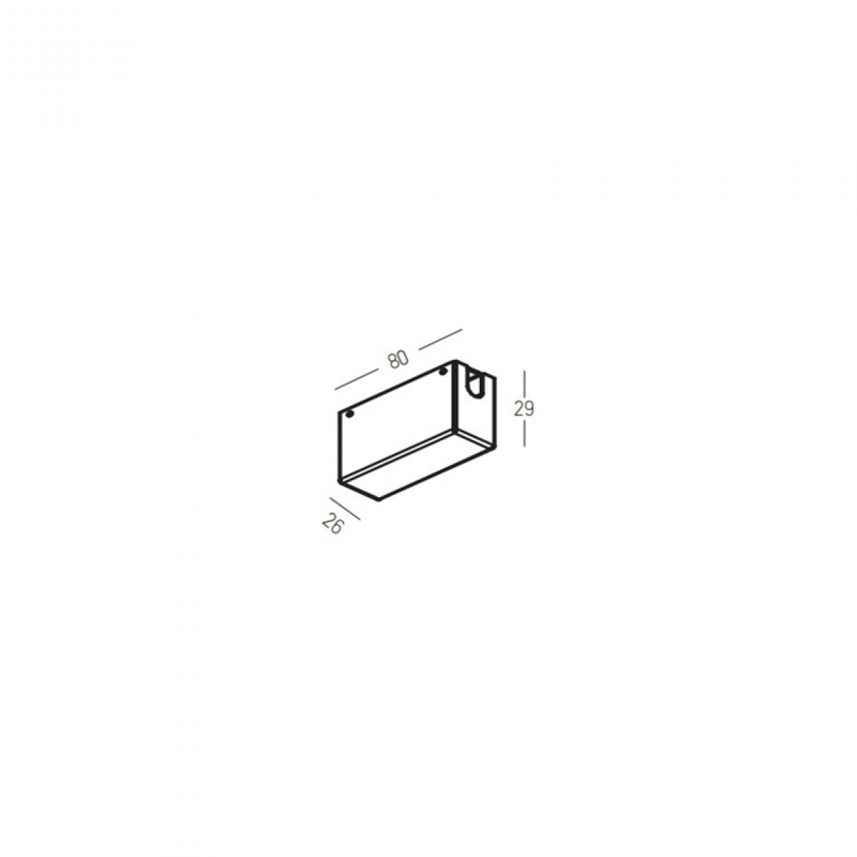 Paviršinio magnetinės sistemos ZAMBELIS MAGNETIC bėgelio lubinė dėžutė laidų sujungimui, balta, 22293 - Image 2