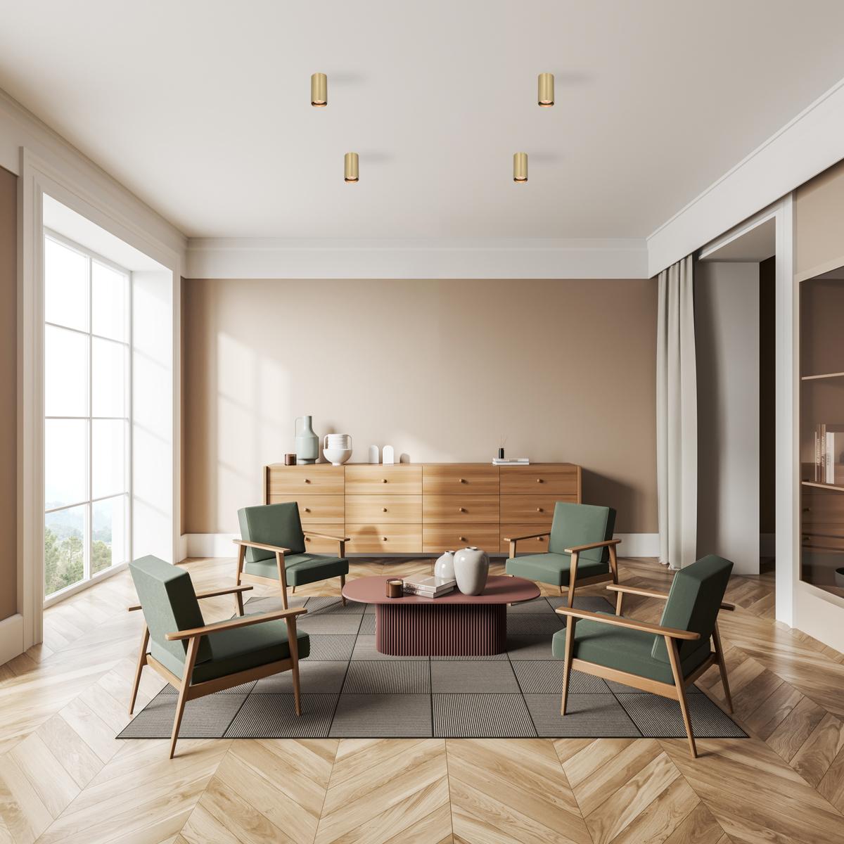 Paviršinis šviestuvas LOPUS, 1xGU10, aukso sp. - Image 6