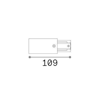 Paviršinių vienfazių bėgelių užbaigimas su užmaitinimu LINK MONO, juodas, 337388 - Image 2