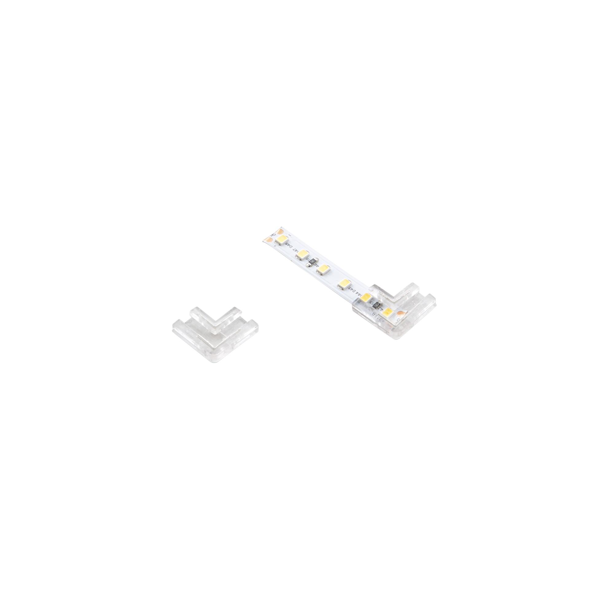 Skaidrus kampinis sujungimas 10 mm LED juostai