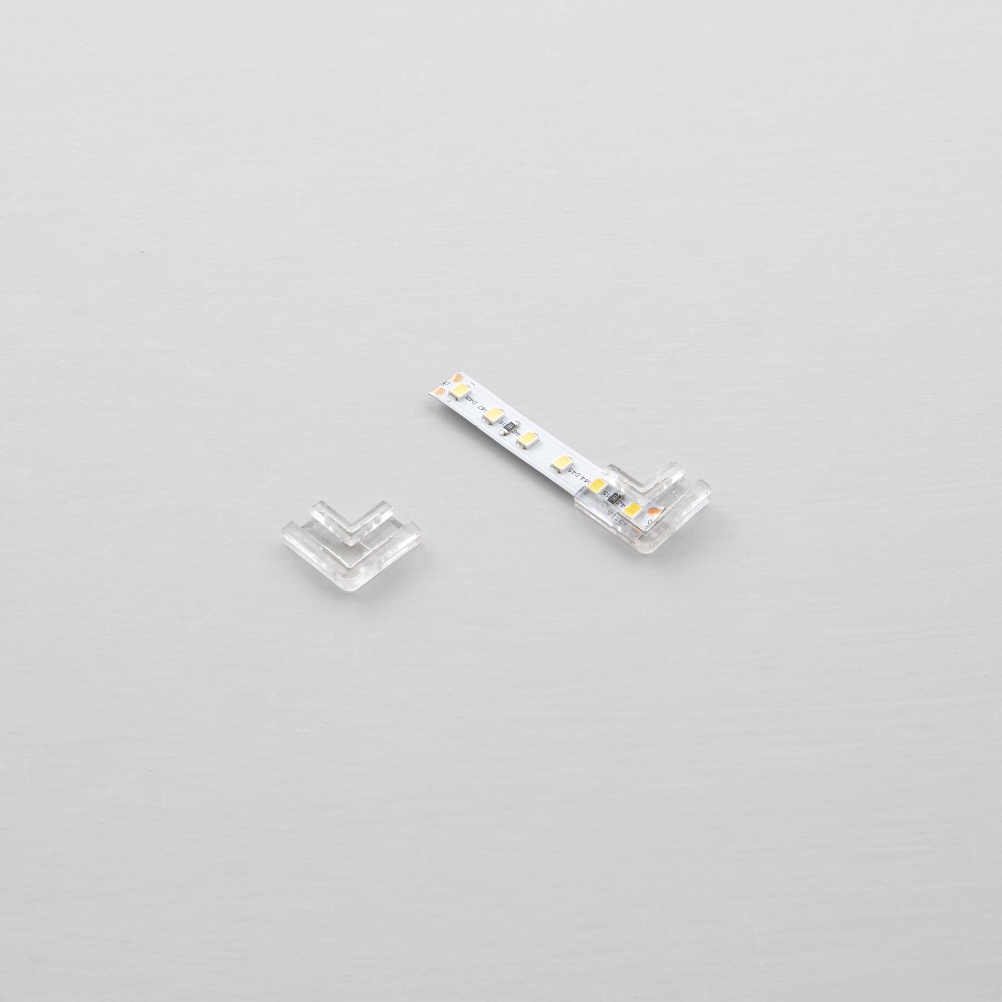 Skaidrus kampinis sujungimas 10 mm LED juostai - Image 2