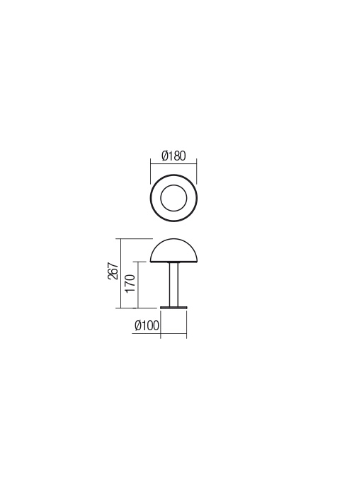 Stalo šviestuvas LUMIEN, G9, matinės aukso/baltos sp., 01-2478 - Image 2